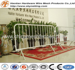 hot dipped galvanized metal crowded control barrier temporary fence