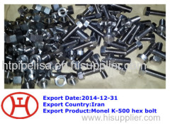 Monel K-500 hex bolt