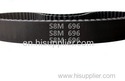 free shipping STPD/STS-S8M rubber timing belt pitch 8mm width 10mm length 696 mm 87 teeth professional manufacturer