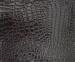Eco - friendly PVC Black faux crocodile / Alligator fabric For Handbags