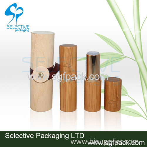 Bamboo lipstick tube and wood box