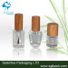 Bamboo cap nail polish glass botte