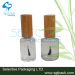 Bamboo cap nail polish glass botte