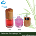 Bamboo cap nail polish glass botte