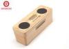 PC / Ipod / Ipad Square Bamboo Wood Bluetooth Speaker of Battery Operated