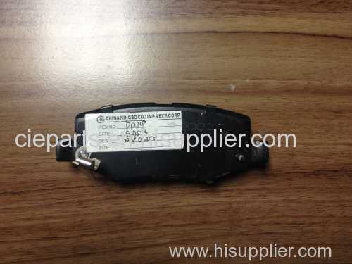 semi-metal brake pad steady performance friciton material used for make the car stop moving