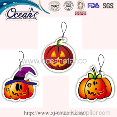 Pumpkin Lantern for Halloween hanging car paper air freshener promotion company