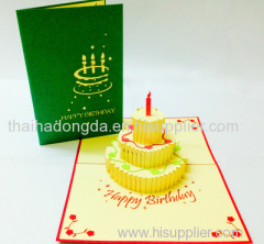 BIRTHDAY CAKE POP UP CARD