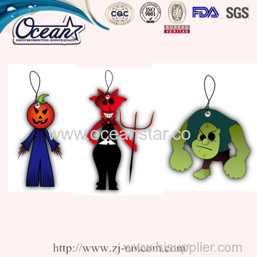 Ghost for Halloween hanging car paper air freshener promotion items