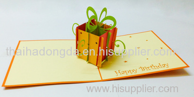 Birthday gift box 3D card