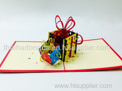 Birthday gift box 3D card