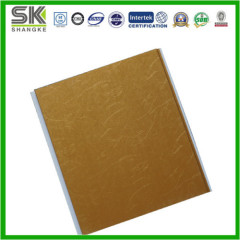 Golden color interior decoration PVC ceiling tiles