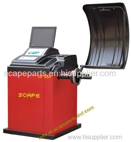Automatic wheel balance machine with LCD and CE