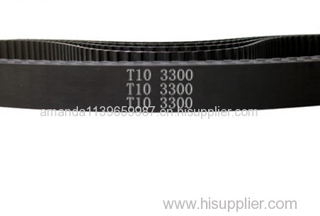 Free shipping 5pcs industrial rubber timing belt T10 330teeth length 3300mm pitch 10mm width 10mm high quality