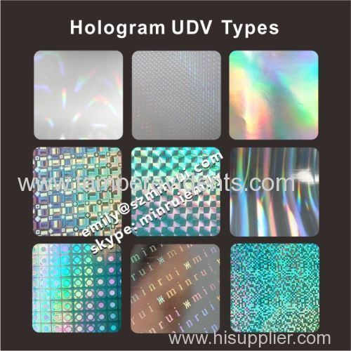 Different hologram patterns destructive eggshell sticker papers
