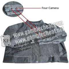 new cuff button camera with 4 lens for poker analyzer|marked cards|hidden camera|poker cheat