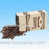 Laminated Kraft Paper Stand Up Coffee Pouch With Degassing Valve And Zip Lock