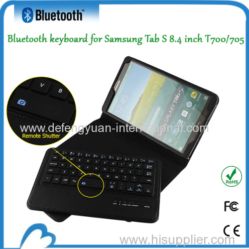 Leather Protetive Wireless Bluetooth Keyboard for Samsung Tab S 8.4 inch