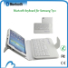 Folio Style PU Leather Case bluetooth keyboard for Samsung