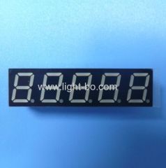 Super green 0.39inch 5 digit 7 segment led display common cathode for temperature control