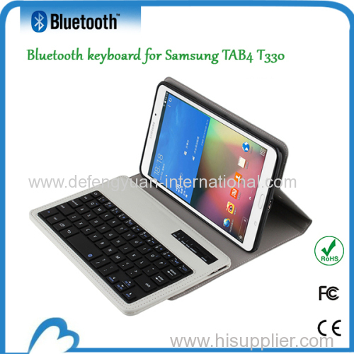 Detachable Leather Case with bluetooth keyboard for for Samsung