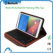 Detachable Leather Case with bluetooth keyboard for for Samsung