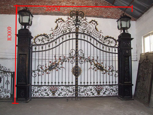 Wrought iron gates garden gate