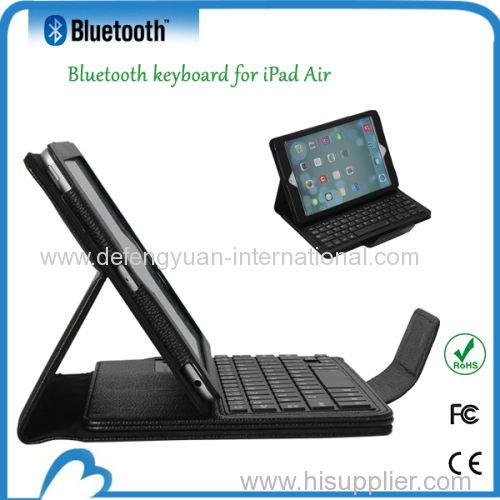 Leather case cover with bluetooth keyboard for for ipad