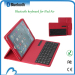 Leather case cover with bluetooth keyboard for for ipad