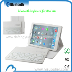 Leather case cover with bluetooth keyboard for for ipad5