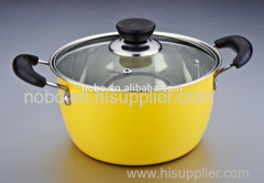 New color and flower Stainless steel cookware set