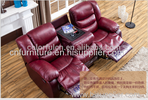 Recliner sofa china for home solan hotel leather sofa/recliner theater chair/ recline sectional sofa set