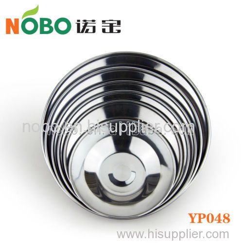 Stainless steel round plate