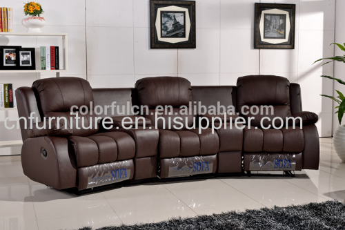 Recliner sofa china for home solan hotel leather sofa/recliner theater chair/ recline sectional sofa set