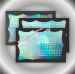 Blank border printed hologram graffiti stickers