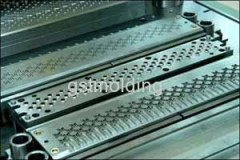 Ribbon Progressive Fin press die 7.94mm x 25.4mm x 15.88mm x 24 Rows x 2P