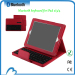 Durable leather case with bluetooth keyboard for ipad