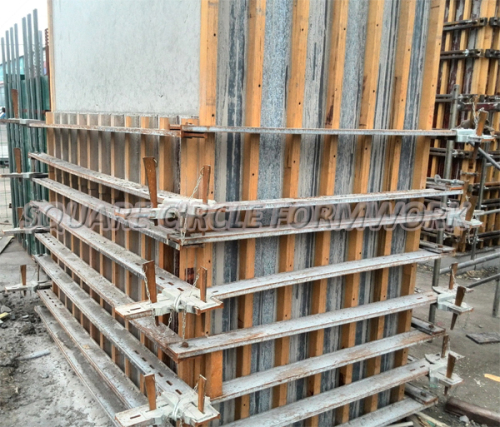 adjustable PP plastic coating plywood concrete column formwork system