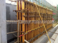 PP plastic coating reused 30 times at least concrete column formwork with adjustable accessory