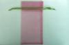 Pink Organza Drawstring Pouch With Ribbon For Packaging Perfume