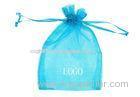 Organza Drawstring Gift Pouch Polyester Fabric Organza Sheer Bags