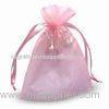 Jewelry Organza Drawstring Pouch Bags With Cute Ribbon 10*14cm