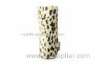 Leopard Print Leather Drawstring Pouch Customized For Candy