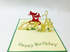 Birthday cat 3D card