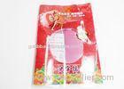 Colorful Flat Snack Packaging Bags With Clear Window , NY / PE Packaging Bags