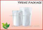Reasealable White Kraft Paper Bag With Ziplock Top For Dry fruit Packaging