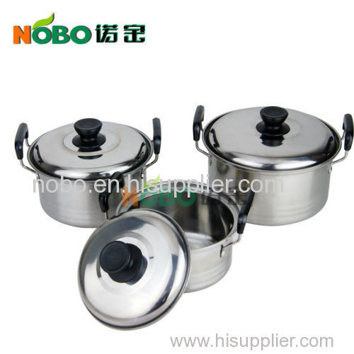 Stainless steel American style 6pcs cookware set