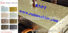 RNPT Metallic Table Cloth with polyester backing hot sales for Middle East market