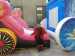 Princess carriage combo bounce house with slide