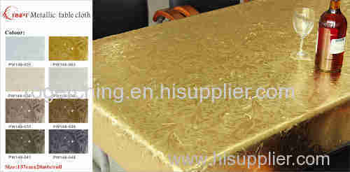 pvc metallic table cover